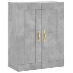 vidaXL Armario de pared madera ingeniería gris hormigón 69,5x34x90 cm