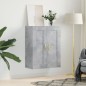 vidaXL Armario de pared madera ingeniería gris hormigón 69,5x34x90 cm vidaXL Armario de pared madera ingeniería gris hormigón 69,5x34x90 cm