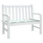 vidaXL Cojín banco de jardín tela Oxford estampado hojas 100x50x3 cm vidaXL Cojín banco de jardín tela Oxford estampado hojas 100x50x3 cm