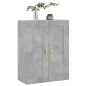 vidaXL Armario de pared madera ingeniería gris hormigón 69,5x34x90 cm vidaXL Armario de pared madera ingeniería gris hormigón 69,5x34x90 cm