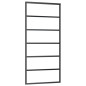 vidaXL Puerta corredera con herrajes ESG vidrio y aluminio 90x205 cm vidaXL Puerta corredera con herrajes ESG vidrio y aluminio 90x205 cm
