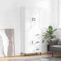 vidaXL Aparador alto madera contrachapada blanco 69,5x34x180 cm vidaXL Aparador alto madera contrachapada blanco 69,5x34x180 cm