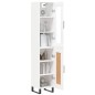 vidaXL Aparador alto madera contrachapada blanco 34,5x34x180 cm vidaXL Aparador alto madera contrachapada blanco 34,5x34x180 cm