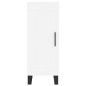 vidaXL Aparador alto madera contrachapada blanco 34,5x34x180 cm vidaXL Aparador alto madera contrachapada blanco 34,5x34x180 cm