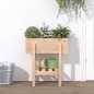 vidaXL Jardinera madera maciza de pino 62x30x69 cm vidaXL Jardinera madera maciza de pino 62x30x69 cm