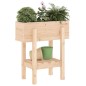 vidaXL Jardinera madera maciza de pino 62x30x69 cm vidaXL Jardinera madera maciza de pino 62x30x69 cm