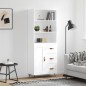 vidaXL Aparador alto madera contrachapada blanco brillo 69,5x34x180 cm vidaXL Aparador alto madera contrachapada blanco brillo 69,5x34x180 cm