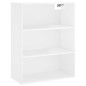 vidaXL Aparador alto madera contrachapada blanco brillo 69,5x34x180 cm vidaXL Aparador alto madera contrachapada blanco brillo 69,5x34x180 cm