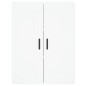 vidaXL Aparador alto madera contrachapada blanco 69,5x34x180 cm