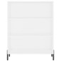 vidaXL Aparador alto madera contrachapada blanco 69,5x34x180 cm