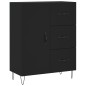 vidaXL Aparador alto madera contrachapada negro 69,5x34x180 cm vidaXL Aparador alto madera contrachapada negro 69,5x34x180 cm
