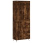 vidaXL Aparador alto madera contrachapada roble ahumado 69,5x34x180 cm vidaXL Aparador alto madera contrachapada roble ahumado 69,5x34x180 cm