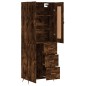 vidaXL Aparador alto madera contrachapada roble ahumado 69,5x34x180 cm vidaXL Aparador alto madera contrachapada roble ahumado 69,5x34x180 cm
