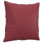vidaXL Sofá de 2 plazas con cojines cuero sintético rojo tinto 140 cm vidaXL Sofá de 2 plazas con cojines cuero sintético rojo tinto 140 cm