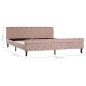vidaXL Estructura de cama de terciopelo rosa 180x200 cm