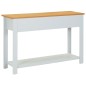 vidaXL Mesa consola de madera de roble maciza 118x35x77 cm vidaXL Mesa consola de madera de roble maciza 118x35x77 cm