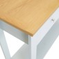vidaXL Mesa consola de madera de roble maciza 118x35x77 cm vidaXL Mesa consola de madera de roble maciza 118x35x77 cm