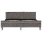 vidaXL Estructura de cama de terciopelo gris 180x200 cm vidaXL Estructura de cama de terciopelo gris 180x200 cm