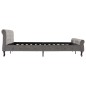 vidaXL Estructura de cama de terciopelo gris 180x200 cm vidaXL Estructura de cama de terciopelo gris 180x200 cm