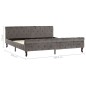 vidaXL Estructura de cama de terciopelo gris 180x200 cm vidaXL Estructura de cama de terciopelo gris 180x200 cm