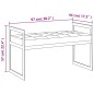vidaXL Banco de terciopelo y acero inoxidable gris 97 cm vidaXL Banco de terciopelo y acero inoxidable gris 97 cm
