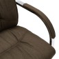 vidaXL Silla de oficina voladiza de tela marrón vidaXL Silla de oficina voladiza de tela marrón