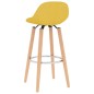 vidaXL Taburetes de cocina 2 unidades tela amarillo mostaza vidaXL Taburetes de cocina 2 unidades tela amarillo mostaza