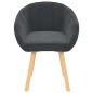 vidaXL Silla de comedor de terciopelo gris oscuro vidaXL Silla de comedor de terciopelo gris oscuro