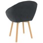 vidaXL Silla de comedor de terciopelo gris oscuro vidaXL Silla de comedor de terciopelo gris oscuro