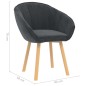 vidaXL Silla de comedor de terciopelo gris oscuro vidaXL Silla de comedor de terciopelo gris oscuro