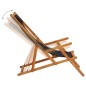 vidaXL Silla de playa plegable madera maciza de eucalipto y tela negra vidaXL Silla de playa plegable madera maciza de eucalipto y tela negra