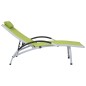 vidaXL Tumbona de aluminio textilene verde vidaXL Tumbona de aluminio textilene verde