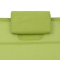 vidaXL Tumbona de aluminio textilene verde vidaXL Tumbona de aluminio textilene verde
