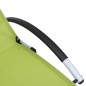 vidaXL Tumbona de aluminio textilene verde vidaXL Tumbona de aluminio textilene verde