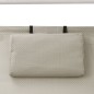 vidaXL Tumbona doble con toldo textilene crema