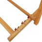 vidaXL Silla de playa plegable madera maciza de eucalipto y tela crema vidaXL Silla de playa plegable madera maciza de eucalipto y tela crema