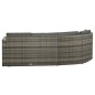 vidaXL Set de muebles de jardín 4 pzas y cojines ratán sintético gris vidaXL Set de muebles de jardín 4 pzas y cojines ratán sintético gris