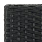 vidaXL Taburetes altos de jardín cojines 2 uds ratán sintético negro vidaXL Taburetes altos de jardín cojines 2 uds ratán sintético negro
