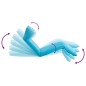 vidaXL Tumbona plegable de tela Oxford azul