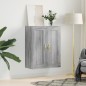 vidaXL Armario de pared madera ingeniería gris Sonoma 69,5x34x90 cm