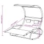 vidaXL Tumbona mecedora doble con toldo color crema vidaXL Tumbona mecedora doble con toldo color crema
