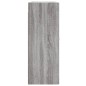 vidaXL Armario de pared madera ingeniería gris Sonoma 69,5x34x90 cm
