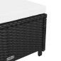 vidaXL Tumbona con cojín ratán sintético blanco crema vidaXL Tumbona con cojín ratán sintético blanco crema