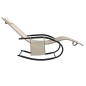 vidaXL Tumbona mecedora de acero y textilene crema vidaXL Tumbona mecedora de acero y textilene crema