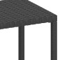 vidaXL Tumbonas con mesita 2 unidades ratán sintético negro vidaXL Tumbonas con mesita 2 unidades ratán sintético negro