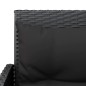 vidaXL Set de sofás en forma de L 2 pzas cojines ratán sintético negro vidaXL Set de sofás en forma de L 2 pzas cojines ratán sintético negro