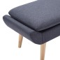 vidaXL Reposapiés tapizado de tela 73x43x42 cm gris oscuro vidaXL Reposapiés tapizado de tela 73x43x42 cm gris oscuro