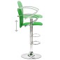 vidaXL Taburetes de cocina 2 unidades cuero artificial verde vidaXL Taburetes de cocina 2 unidades cuero artificial verde