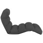vidaXL Tumbona de suelo plegable de cuero sintético gris antracita vidaXL Tumbona de suelo plegable de cuero sintético gris antracita
