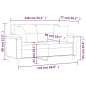 vidaXL Sofá de 2 plazas con cojines cuero sintético capuchino 140 cm vidaXL Sofá de 2 plazas con cojines cuero sintético capuchino 140 cm